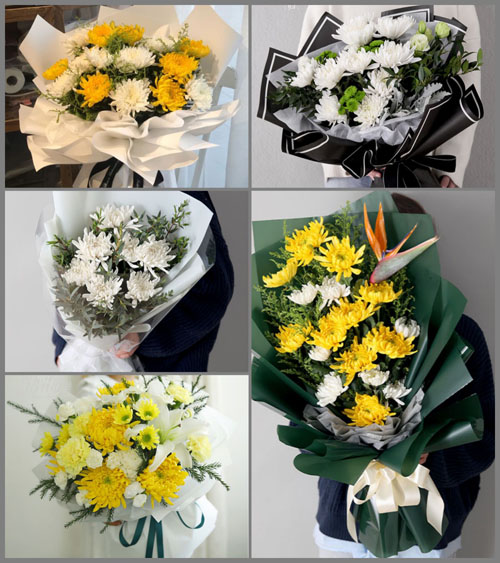 安徽淮南市寿县丰庄镇花圩村白事花束代送